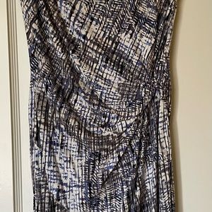 Nic & Zoe Print Side Ruched Dress